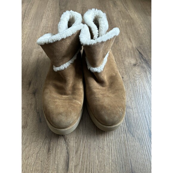 UGG CLASSIC MINI SPILL SEAM BLVD WOMEN BOOTS SUEDE CHESTNUT US 10 - Picture 5 of 6